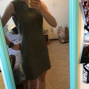 Petite work dress with embroidered flowers